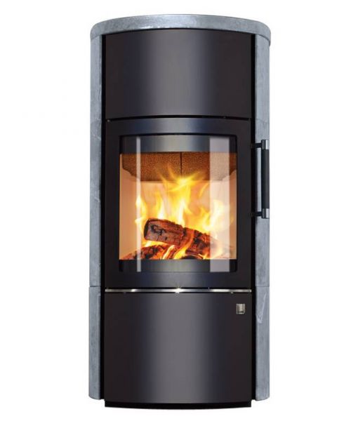 Zestaw kominek powietrzny stalowy KRATKI LUCY BLACK 12 kW Ø 200 z akcesoriami kaminofen hark 44 5 2 gt ecoplus b95 - Zestaw kominek powietrzny stalowy KRATKI LUCY BLACK 12 kW Ø 200 z akcesoriami